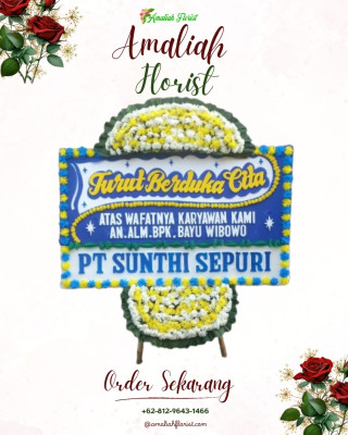 Papan Bunga Duka di Rambah Samo
